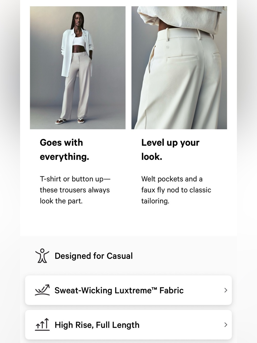 New Lululemon Daydrift High-Rise Trouser *Tall Nomad Size Small 30” Inseam NWT - Picture 13 of 16
